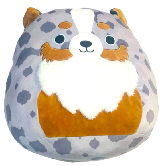 Squishmallow Raylor the Australian Shepherd Dog 20" JUMBO Plush Kellytoy RARE - Picture 1 of 5